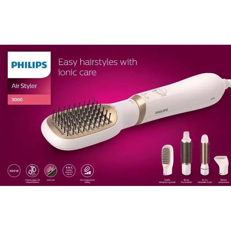 فيليبس Air Styler 3000 مجفف ومصفف شعر 800 واط 3 إعدادات لحراره - الصورة 2