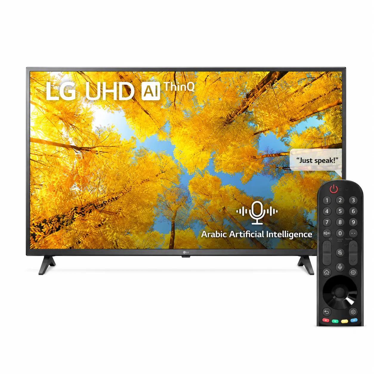 تلفزيون إل جي 43 إنش فائق الوضوح 4K، أسود
