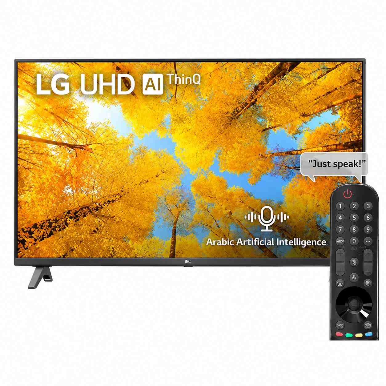 تلفزيون إل جي 50 إنش 4K UHD الذكي أسود